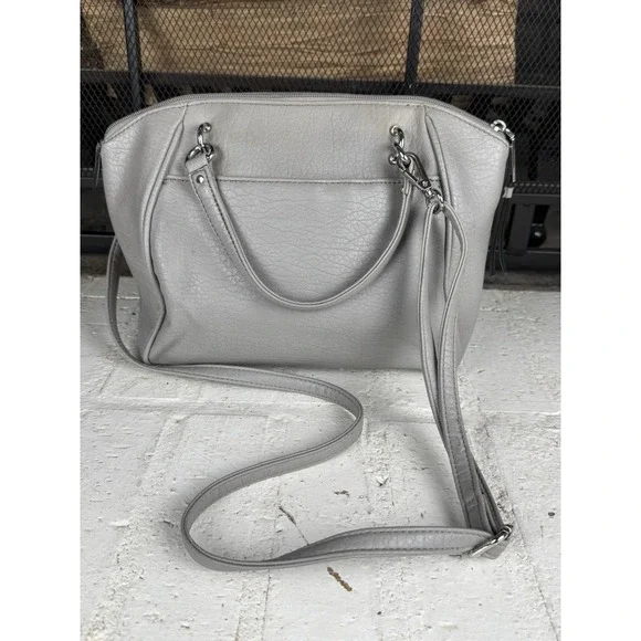 JUICY‎ COUTURE Satchel Style Handbag Purse Light Grey - Picture 4 of 6